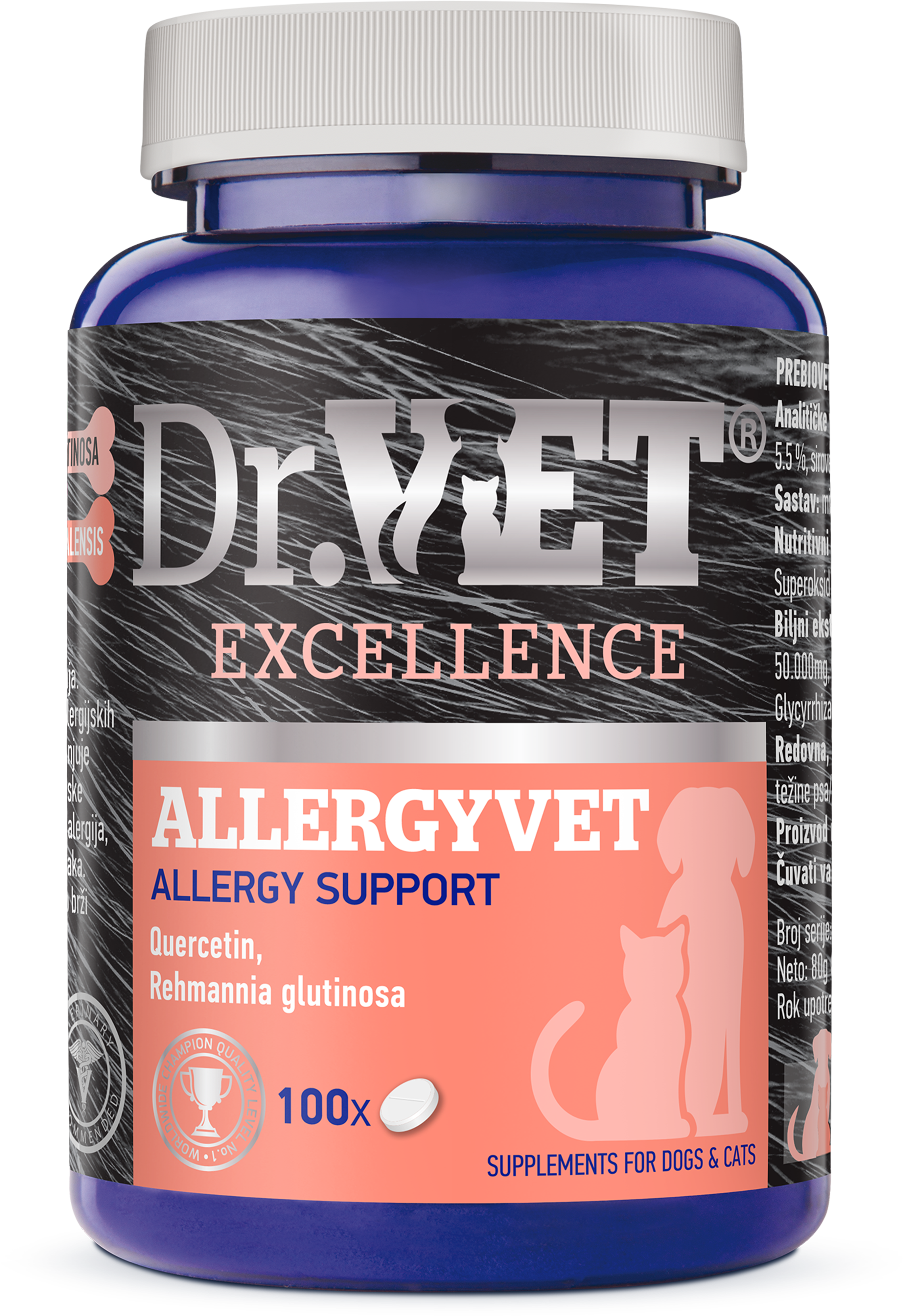 Kosttillskott AllergyVet 100 tabletter
