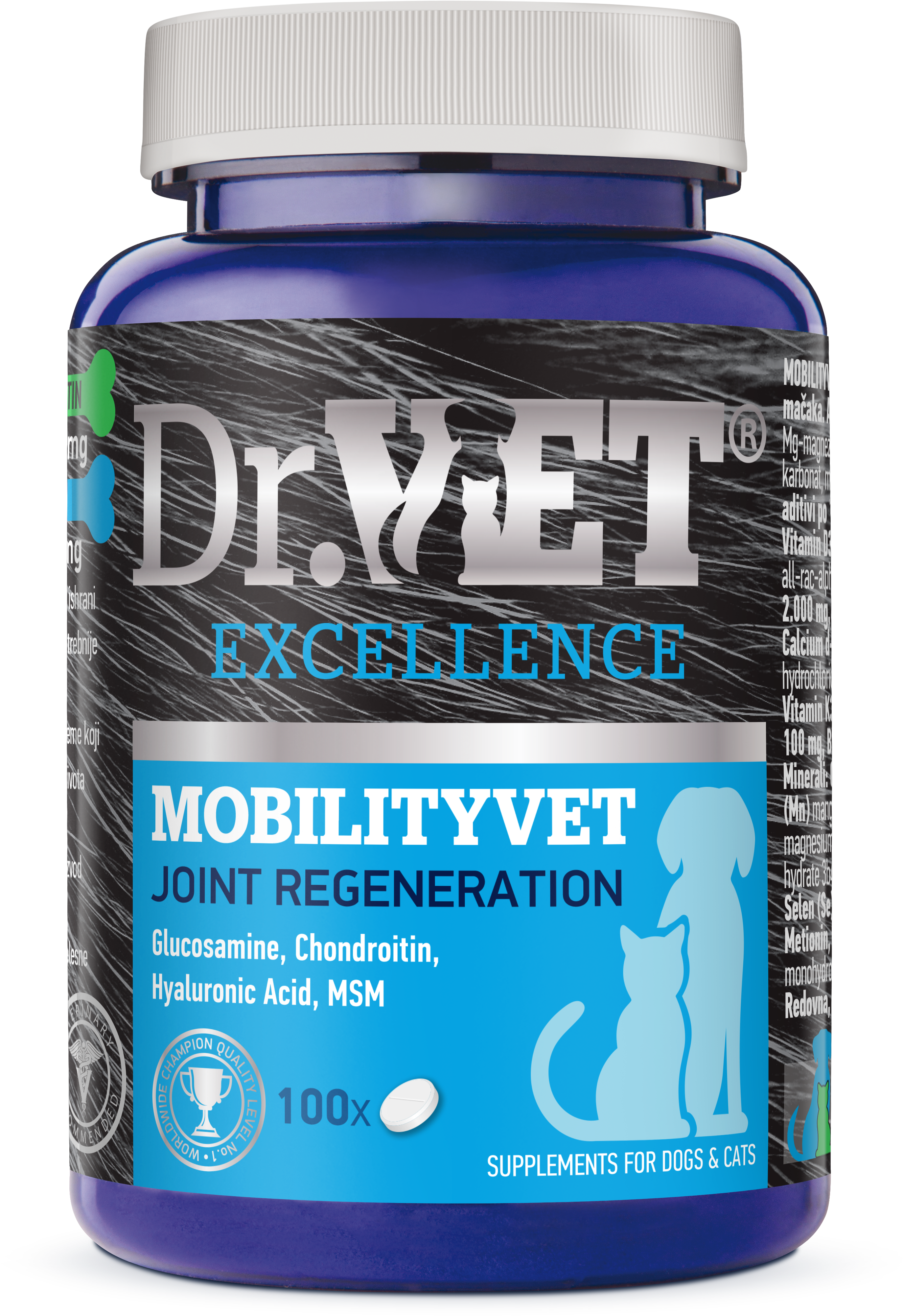 Kosttillskott MobilityVet 100 tabletter